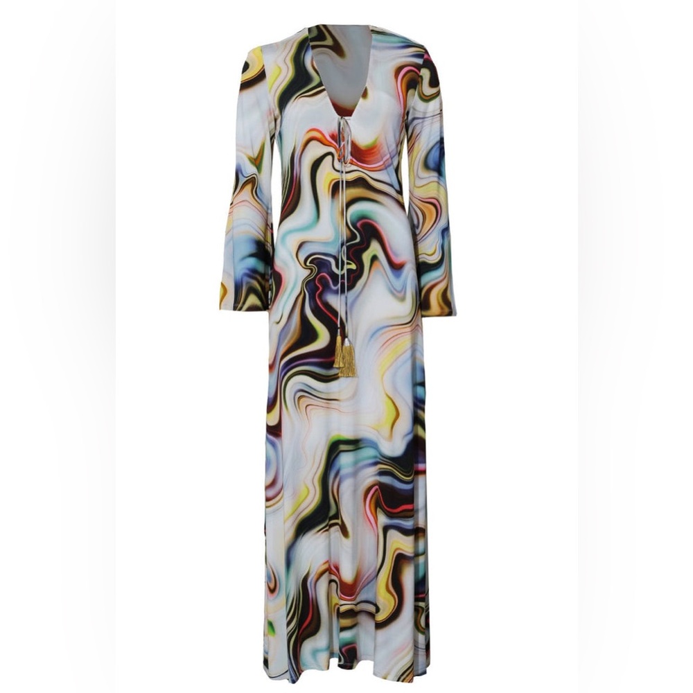 Alexis Multicolor Swirl Maxi Dress - Picture 11 of 12
